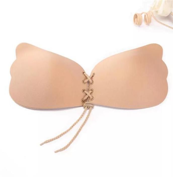 Invisible Silicone Gel Self Adhesive Backless Reusable Stick on PushUp Bra DN437 Nursing Breast Pad-image-46