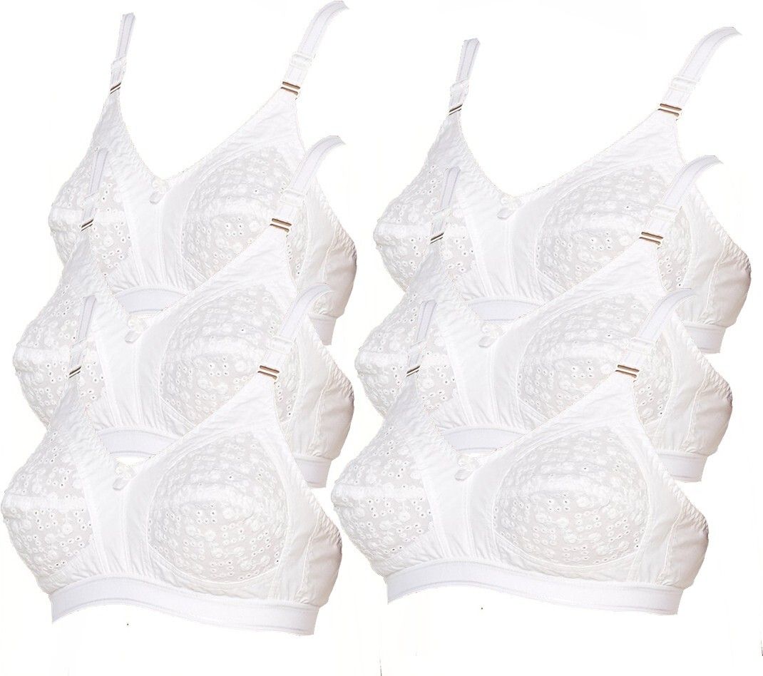 piylu Pack of 6 Women Full Coverage Non Padded Bra-picture-19