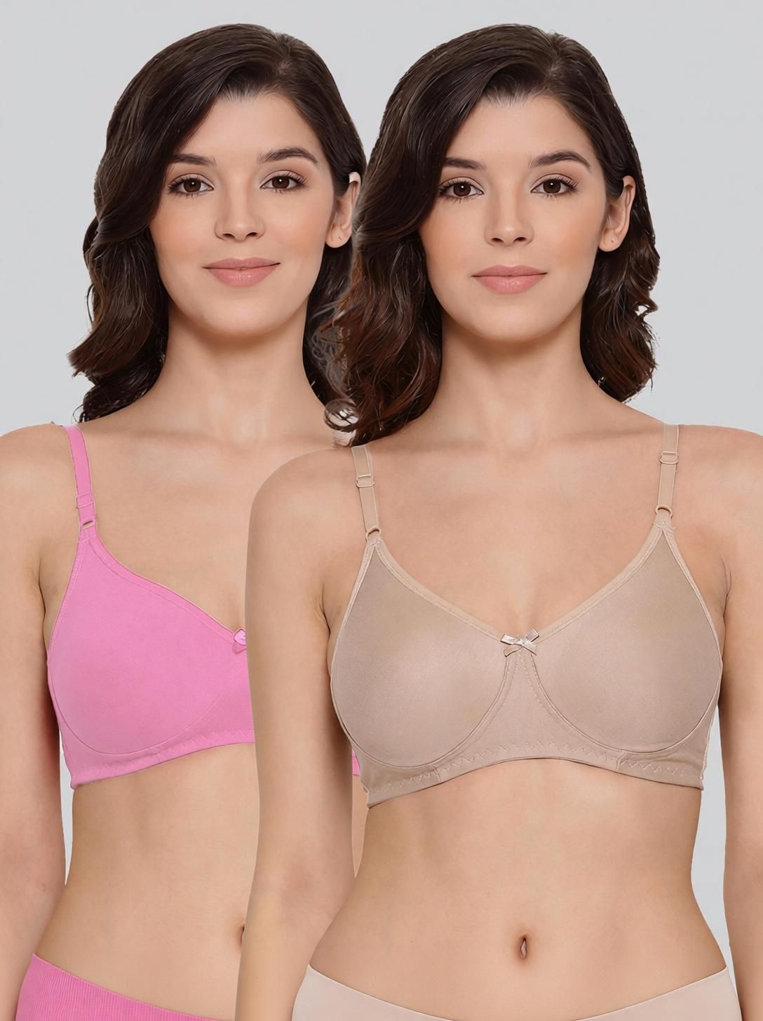 lyra Pack of 2 Women T-Shirt Non Padded Bra-picture-25