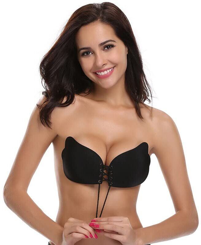 Invisible Silicone Gel Self Adhesive Backless Reusable Stick on PushUp Bra DN157 Nursing Breast Pad-image-38