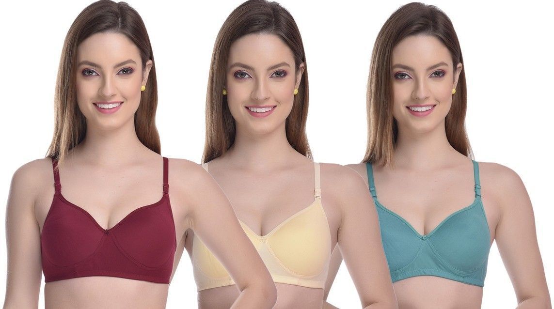 women t-shirt non padded bra