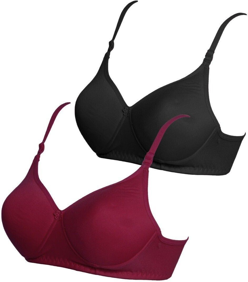 piylu Pack of 2 Women Full Coverage Lightly Padded Bra-picture-19