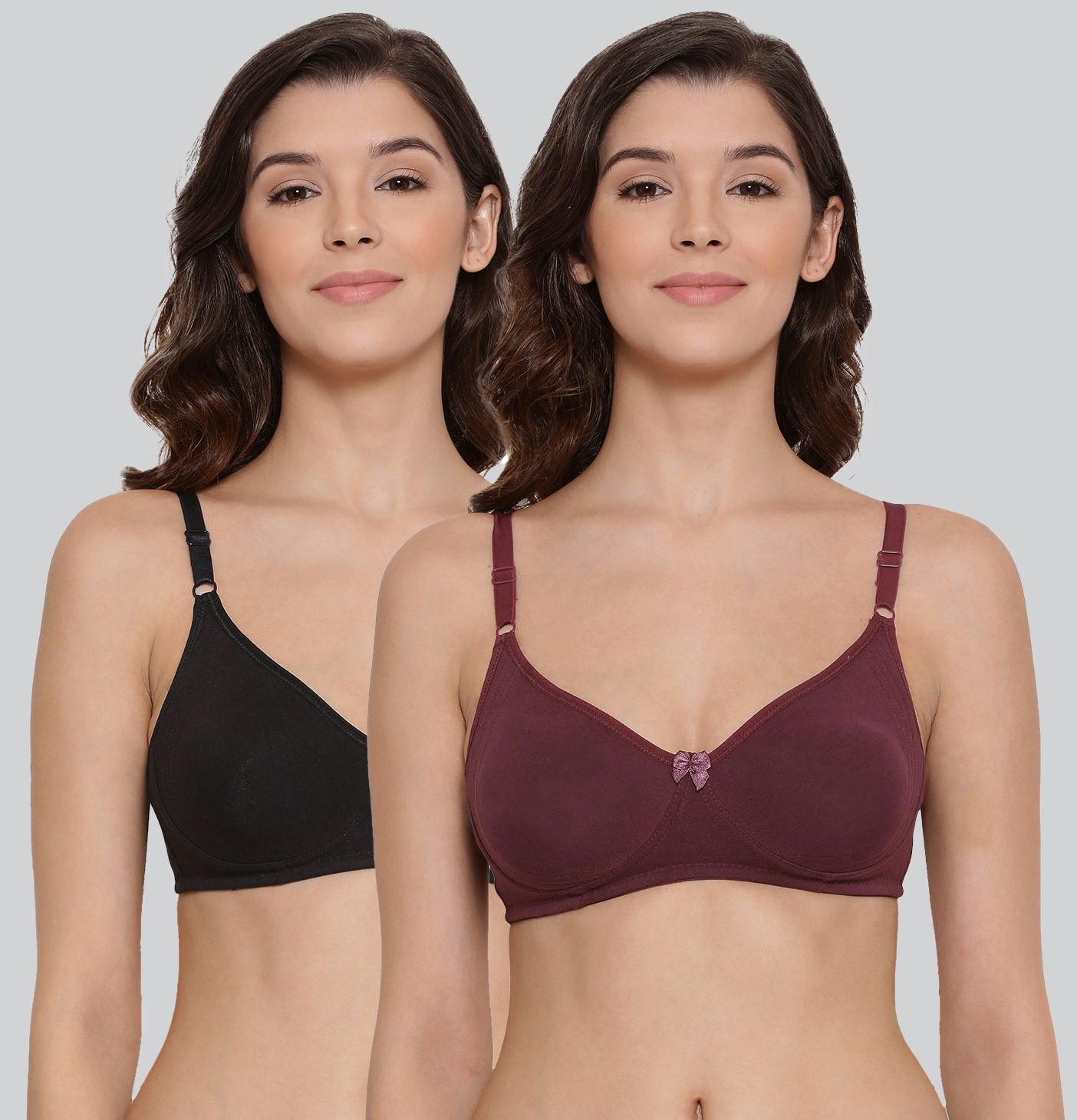 lyra Pack of 2 Women Full Coverage Non Padded Bra-picture-10