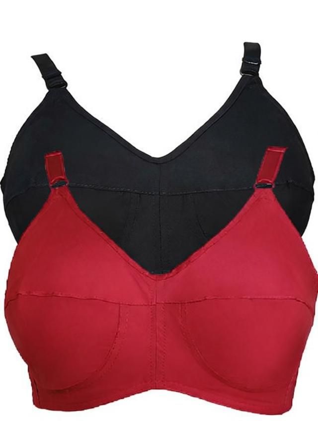 Pack of 2 Women Full Coverage Non Padded Bra