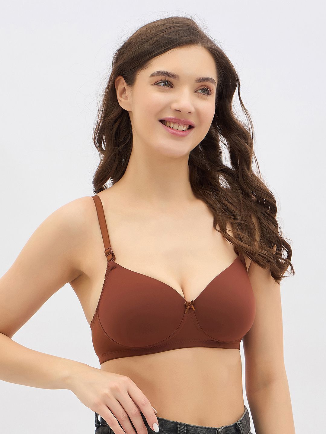 Women T-Shirt Lightly Padded Bra-image-14