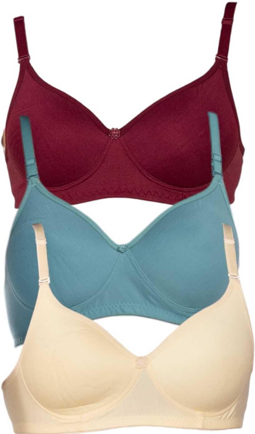 sutjena Pack of 3 Women Full Coverage Lightly Padded Bra-picture-10