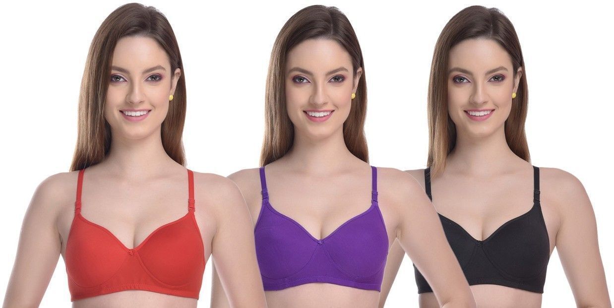 women t-shirt non padded bra