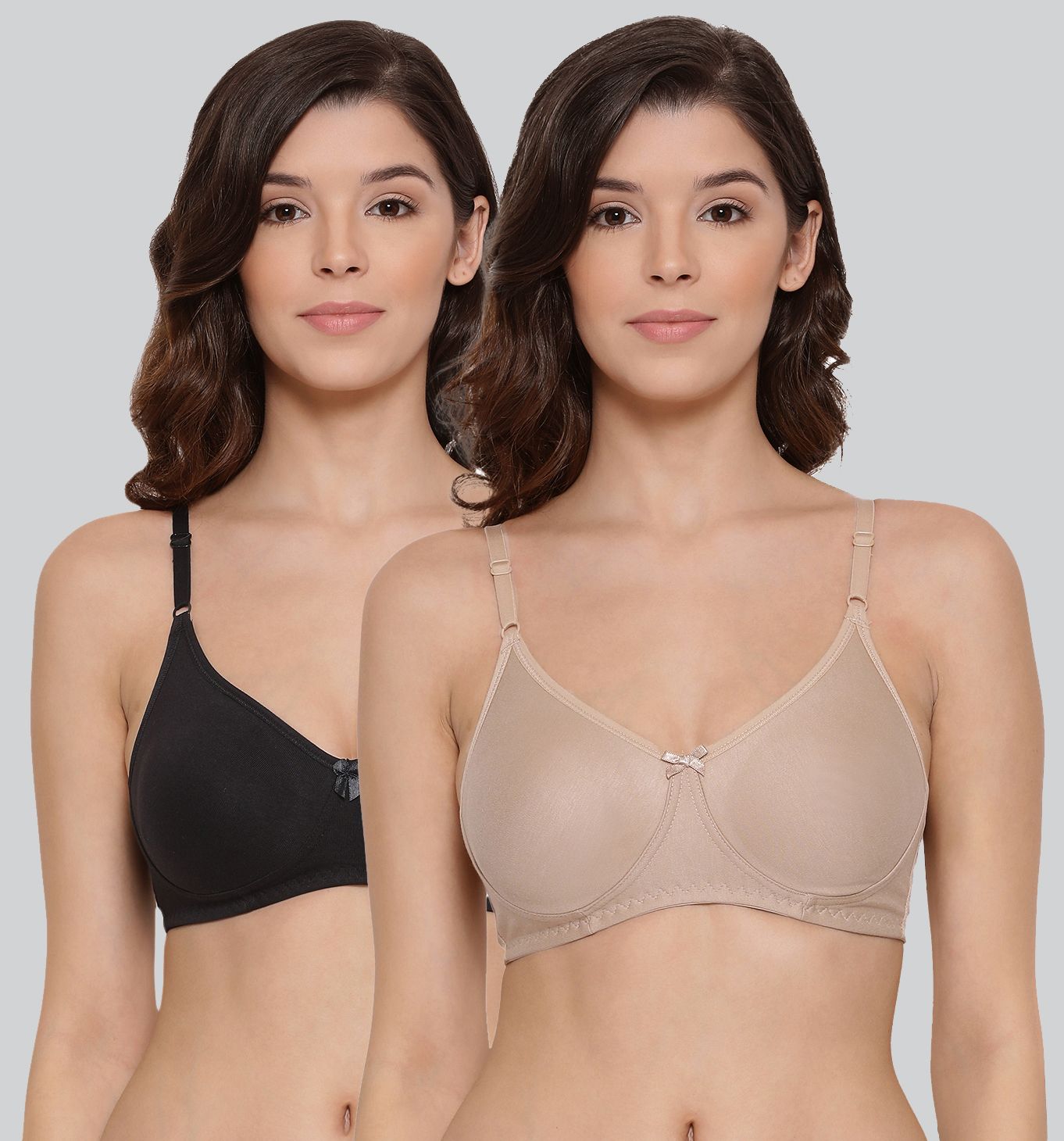 Pack of 2 Women T-Shirt Non Padded Bra-image-39