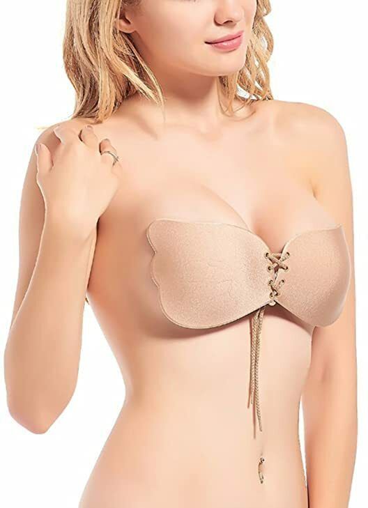 dn brothers Invisible Silicone Gel Self Adhesive Backless Reusable Stick on PushUp Bra DN445 Nursing Breast Pad-picture-28