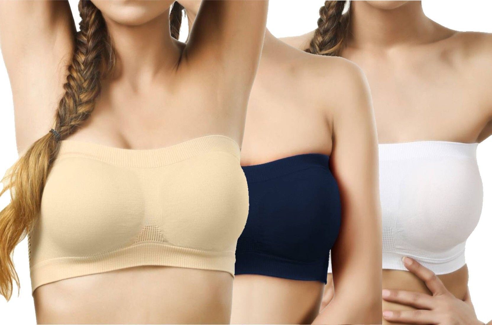 Women Bandeau/Tube Non Padded Bra-image-46