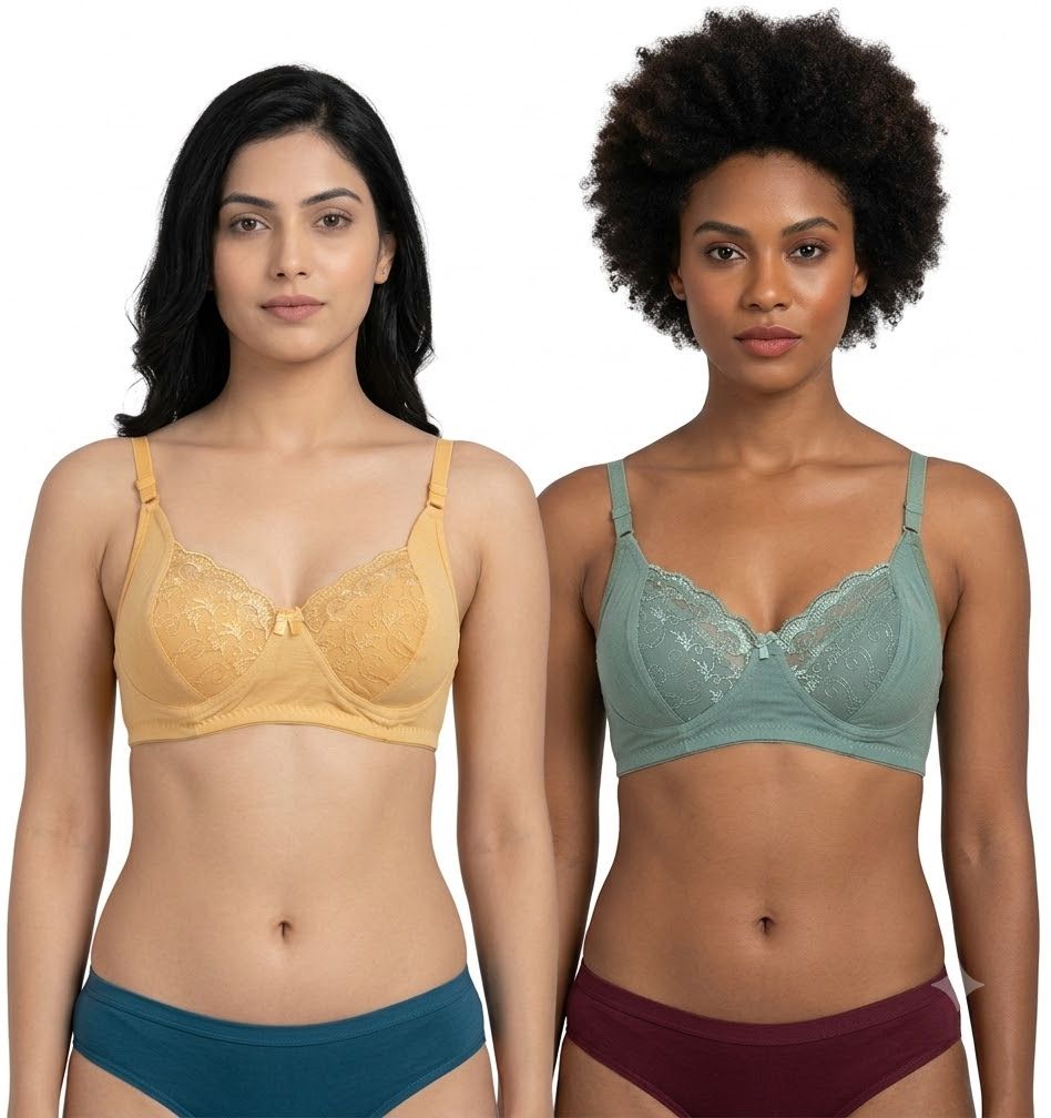 Pack of 2 Women Everyday Non Padded Bra-image-49