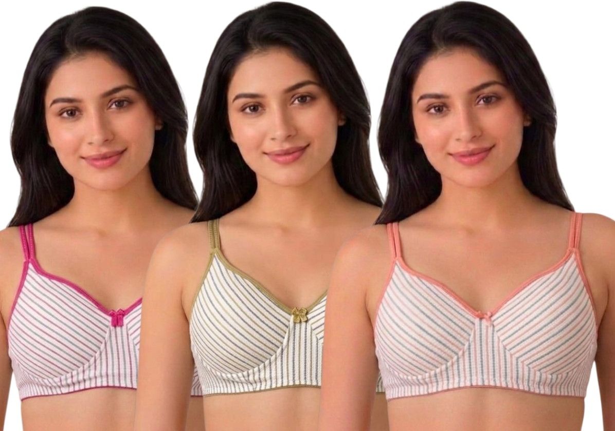 esoroucha Pack of 3 Women Full Coverage Lightly Padded Bra-picture-19