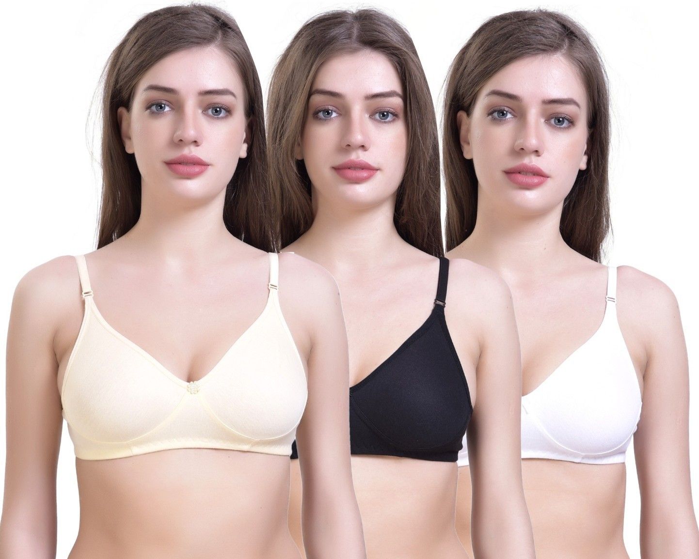 Pack of 3 Women Everyday Non Padded Bra-image-42