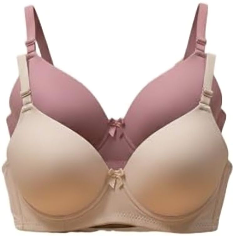 esoroucha Pack of 2 Women T-Shirt Lightly Padded Bra-picture-12