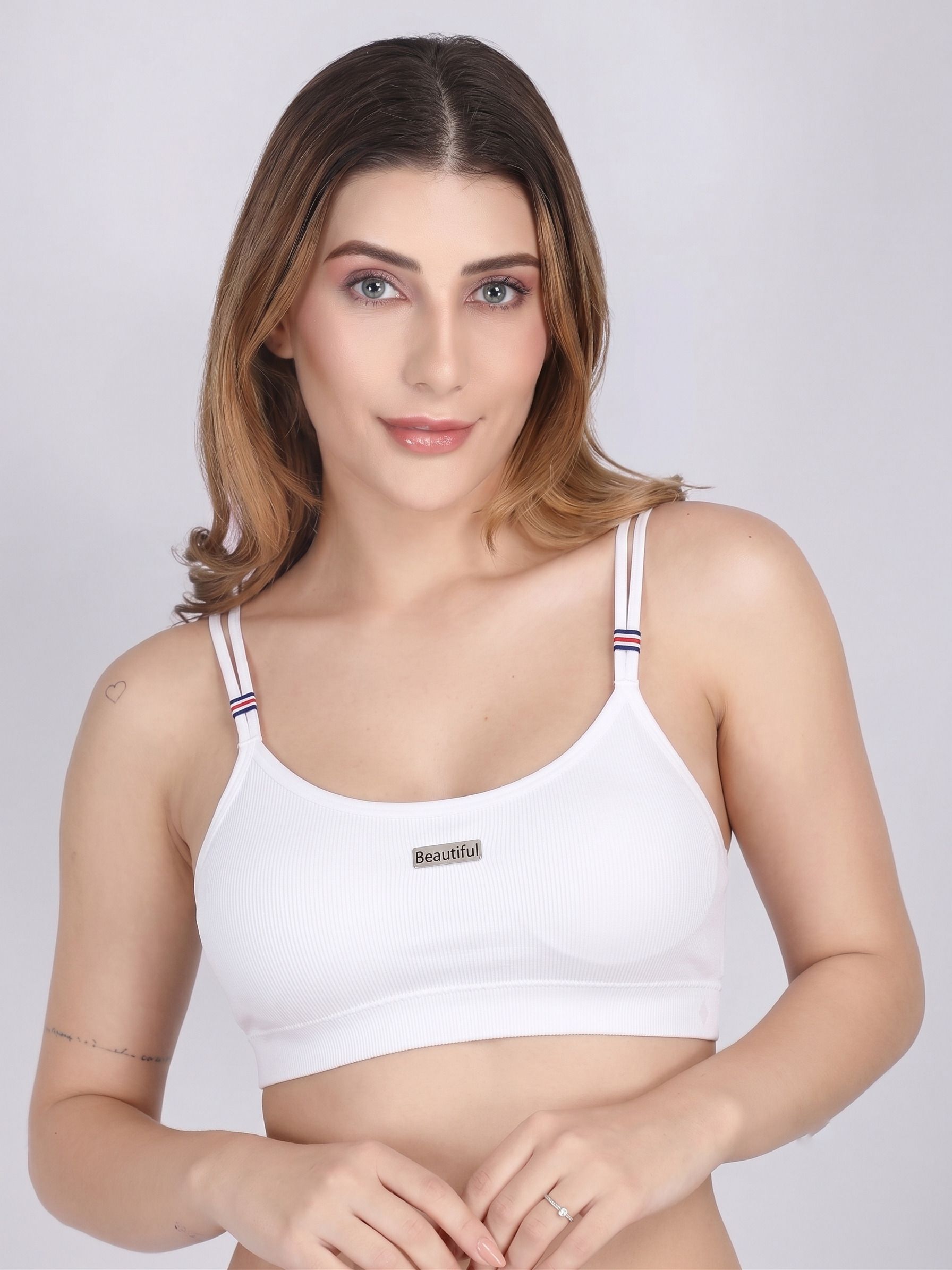 Women Bralette Lightly Padded Bra-image-6