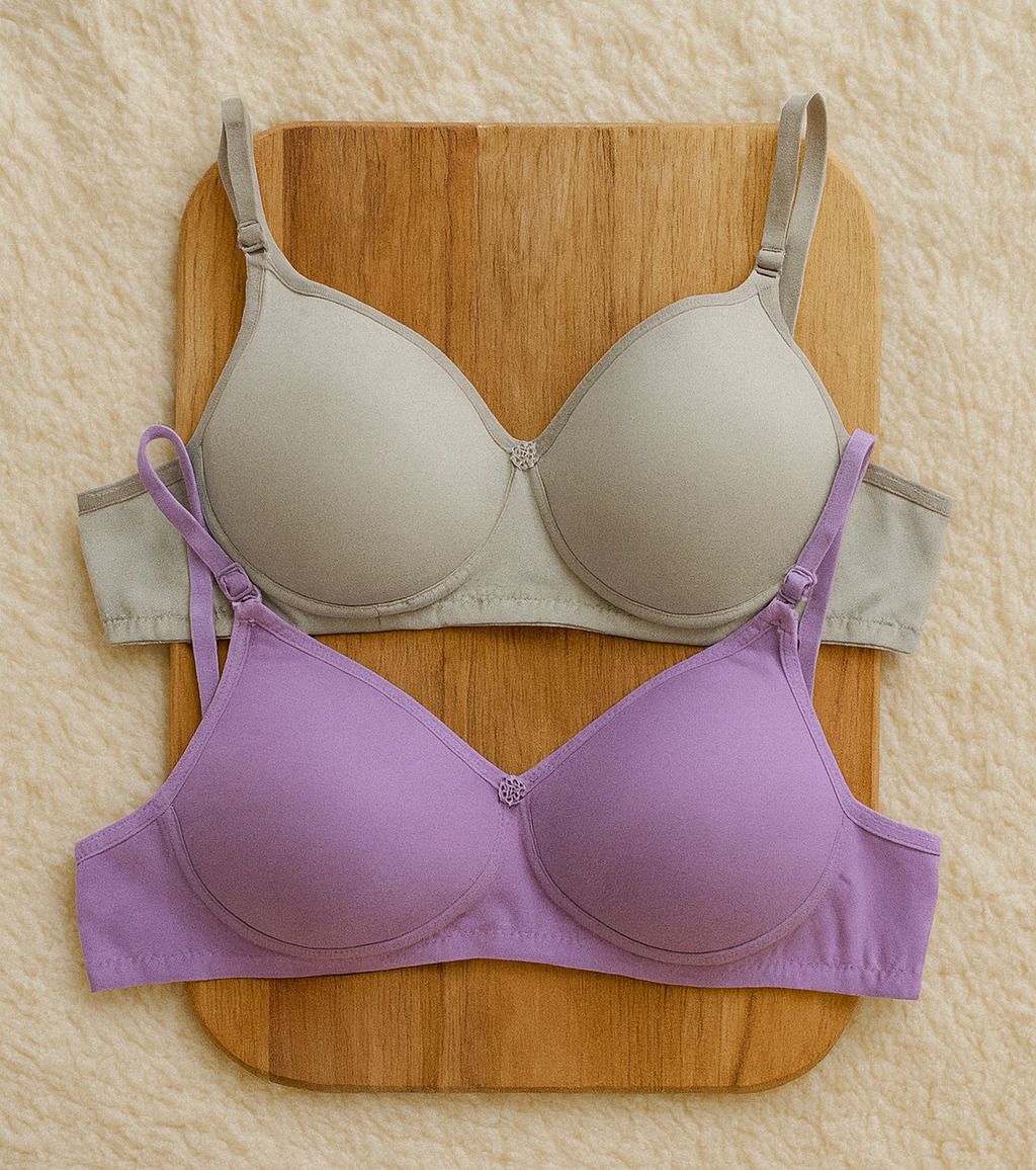 15 plus Pack of 2 Women T-Shirt Lightly Padded Bra-picture-26