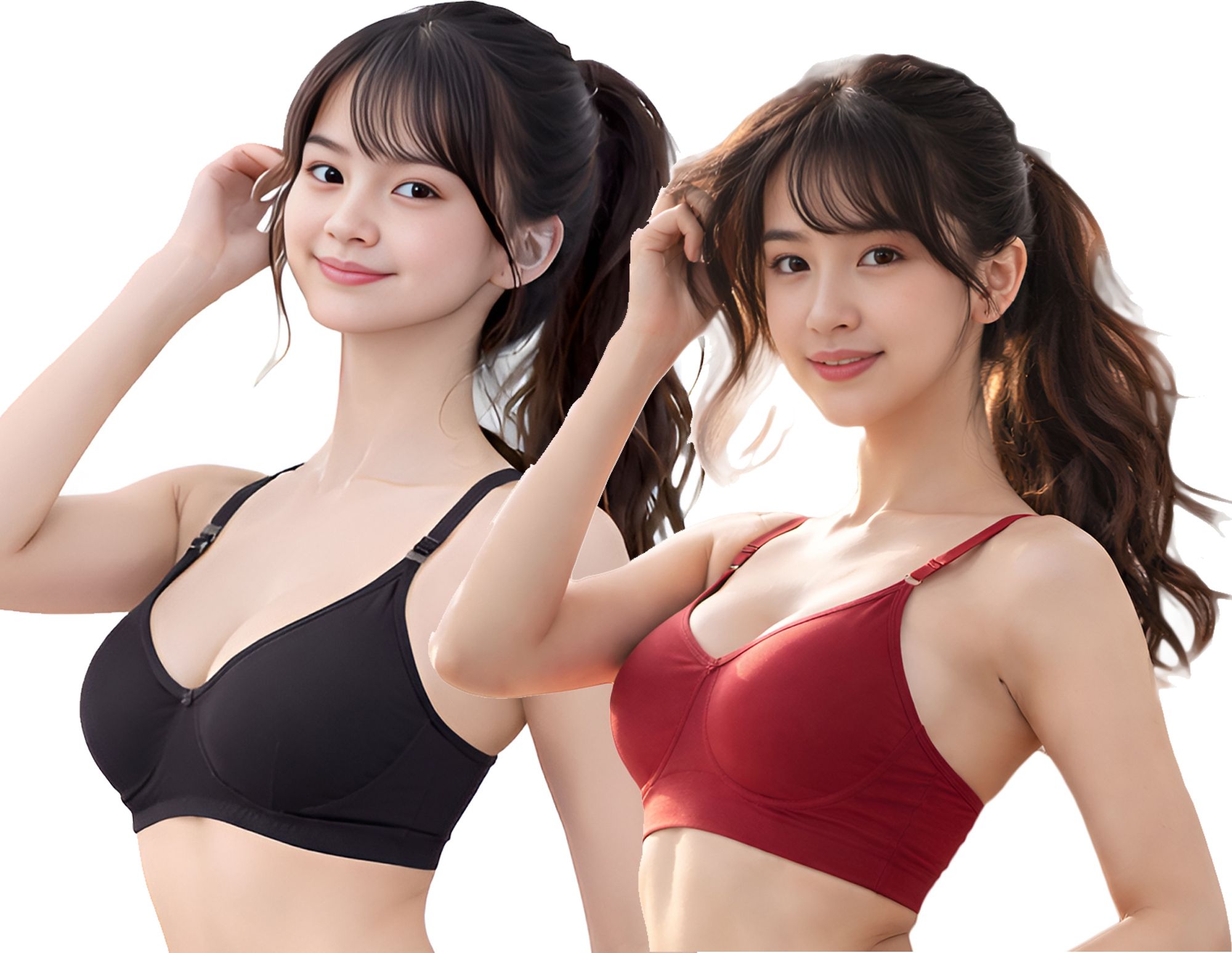 stogbull Pack of 2 Women T-Shirt Non Padded Bra-picture-17