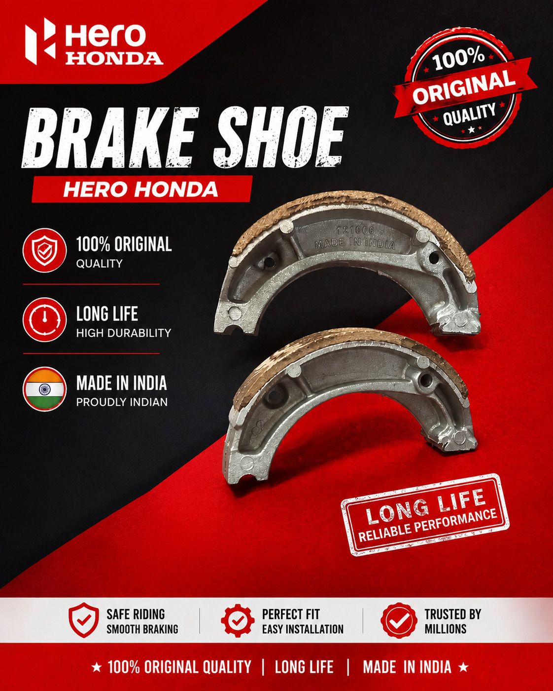 Spl+ old model , Hero Honda , spl+ Brake Shoe-image-12