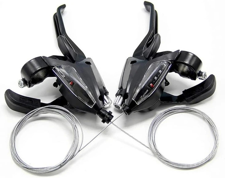 cyclown FIRST IN CLASS DESIGNER TYPE FRONT & REAR 3X7 21 SPED SHIIMANO GEAR SHIFTER Brake Shoe image 1