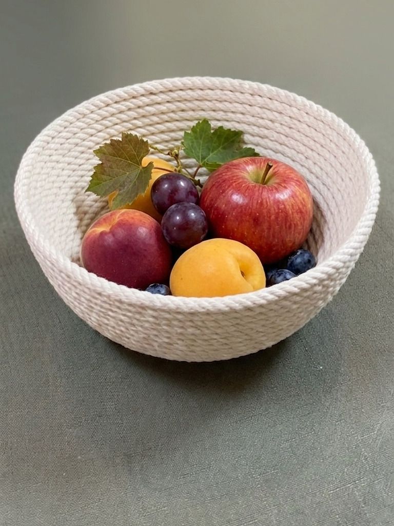 watika craft Jute Bread Basket-picture-26