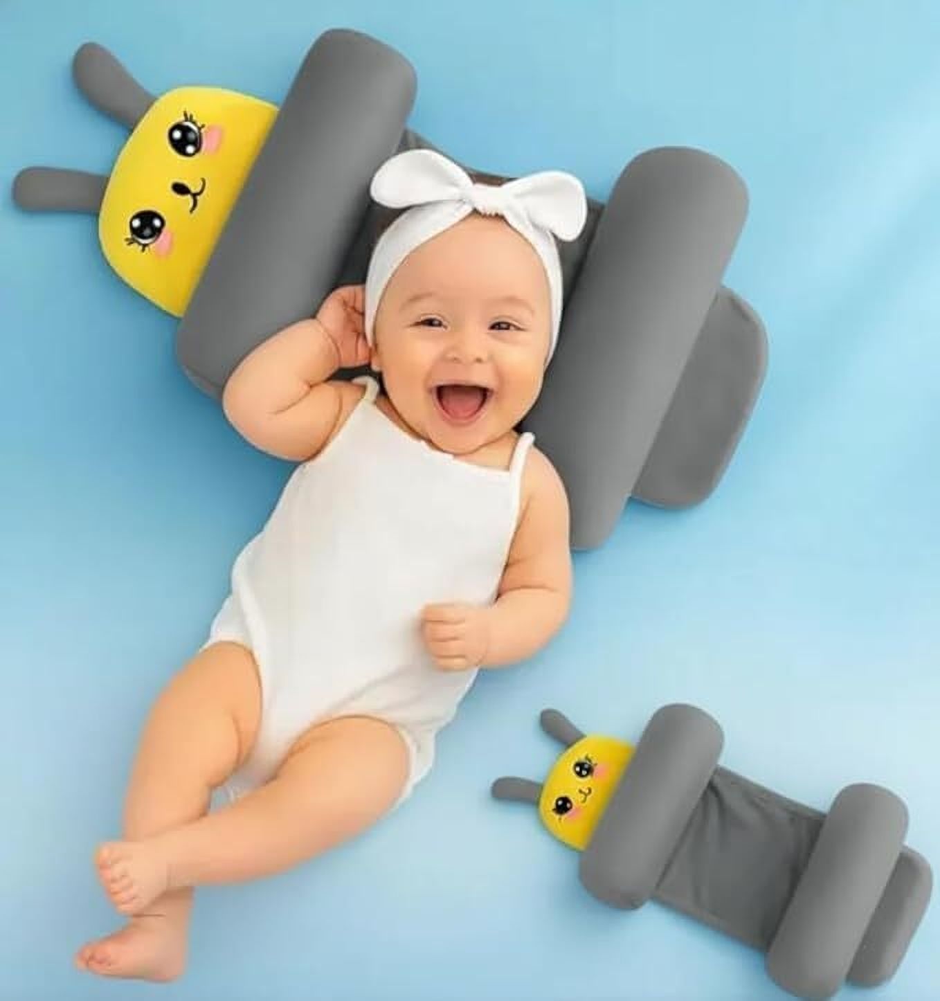 Grey Pillow For Kids Strap on Breast Pillow-image-0