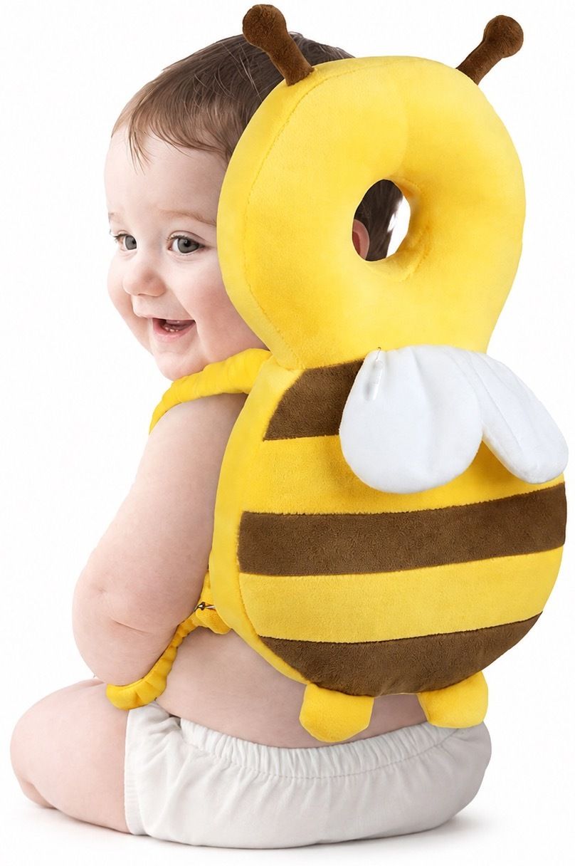 Safety Backpack for Baby | toddler walking safety pillow (Honey Bee Design) Breast Support Cushion-image-4