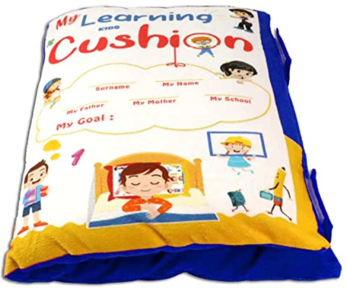 Cotten Alphanumeric, Birds, Fruits, Nature Baby Learning Pillow Pack of 1 Strap on Breast Pillow-image-27
