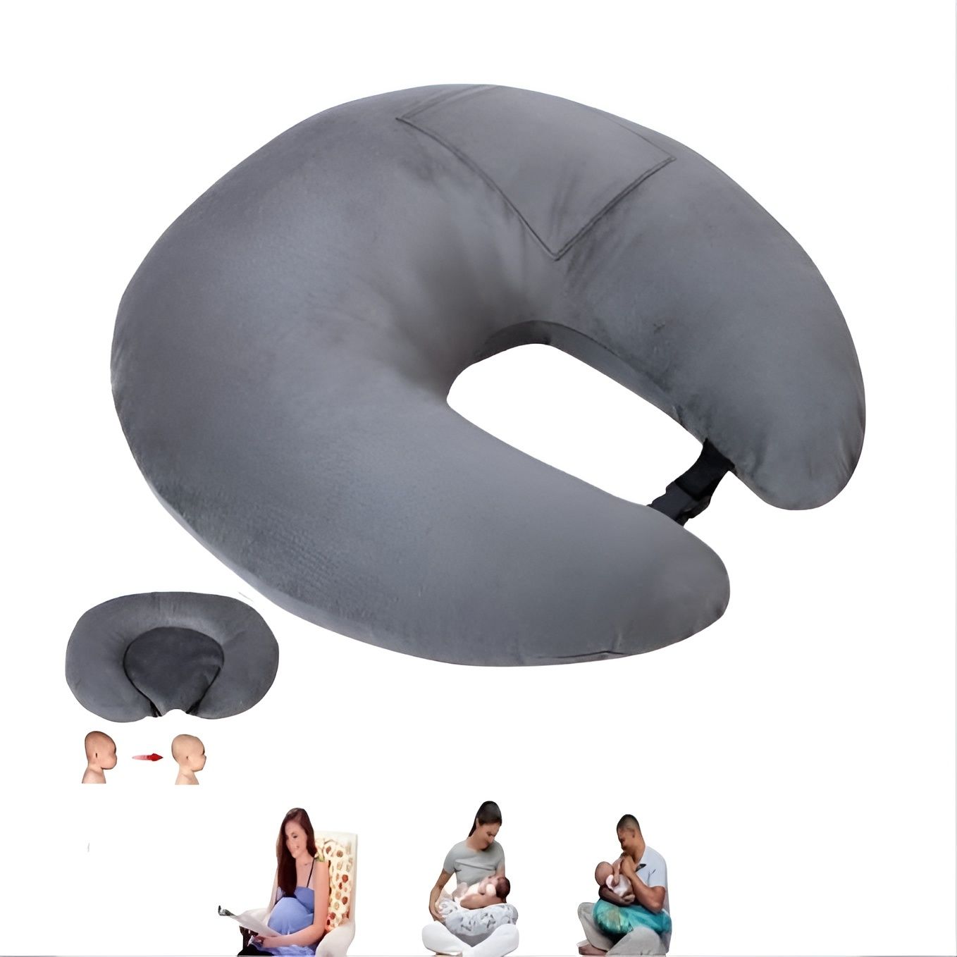feeding pillow| Baby Nursing pillow| Removable cover with inner cover Breastfeeding Pillow