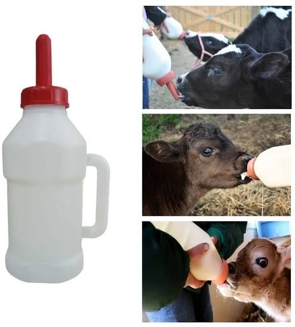 2L Calf Nursing Bottle Feeding thicken Leakproof Nipple with Handle for Farm Breastfeeding Pillow-image-21