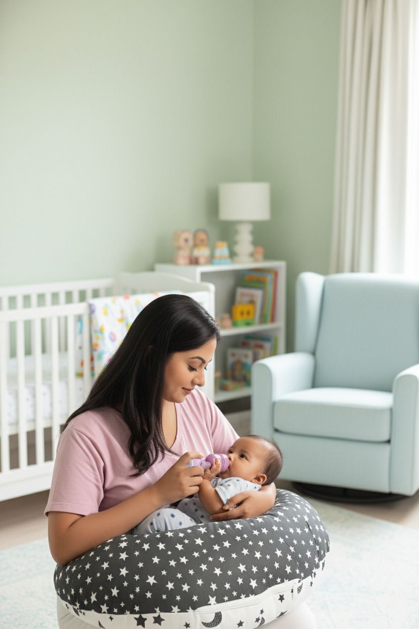 mom and baby Breastfeeding Pillow-image-5