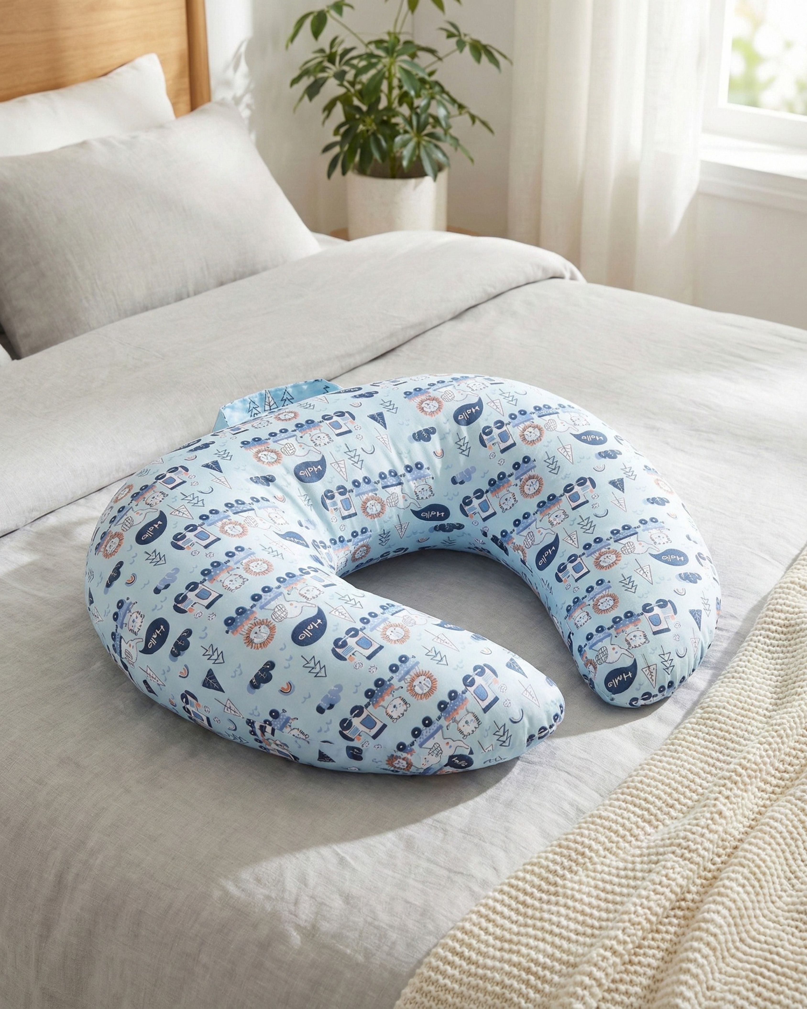 trinetra impex feeding pillow for new born baby Nursing product mother support 0-24 Months Breastfeeding Pillow-picture-12