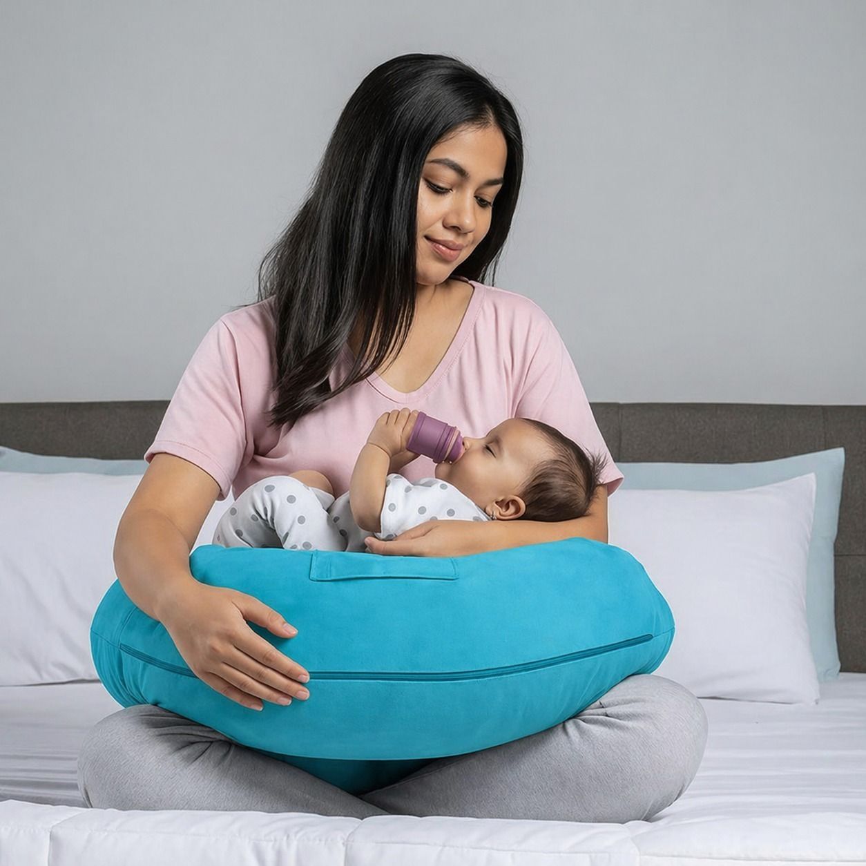 Breastfeeding, Bottle Feeding, Baby Support, Nursing, Infant Feeding Breastfeeding Pillow-image-21