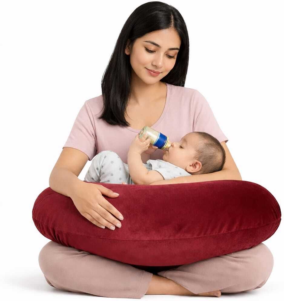 goldenhub Breastfeeding Pillow for Baby Feeding & Nursing Support for Mom & newborns Breastfeeding Pillow-picture-33