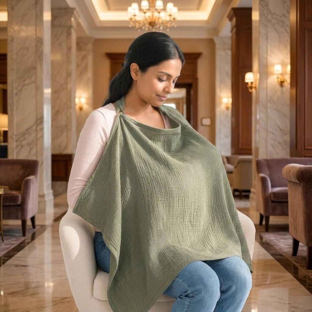 Breast Feeding Cloaks Moms with Infants Breastfeeding Pillow-image-42