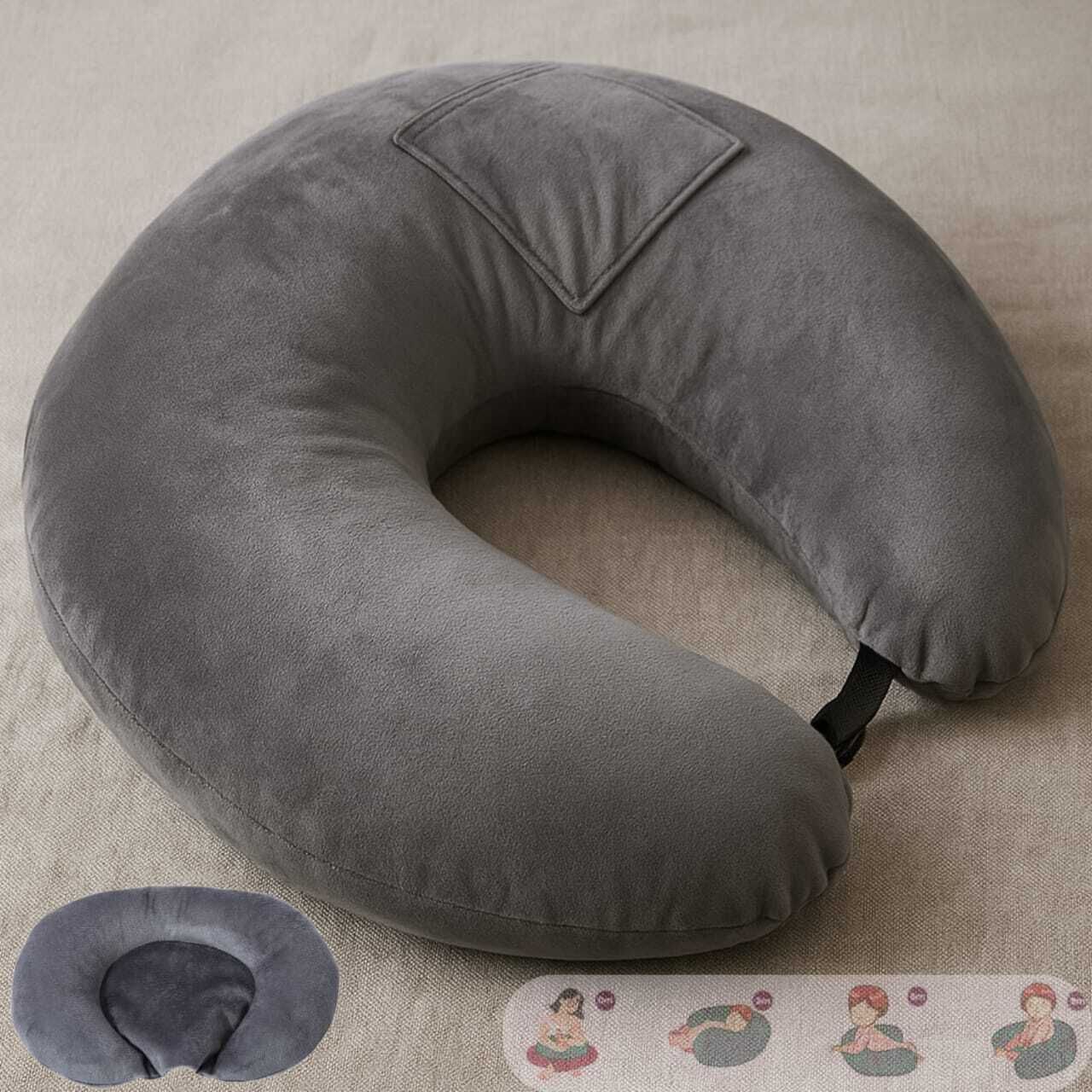 goldenhub Nursing & Breastfeeding Pillow for Baby & Mother | Washable Cover Feeding Pillow Breastfeeding Pillow-picture-18