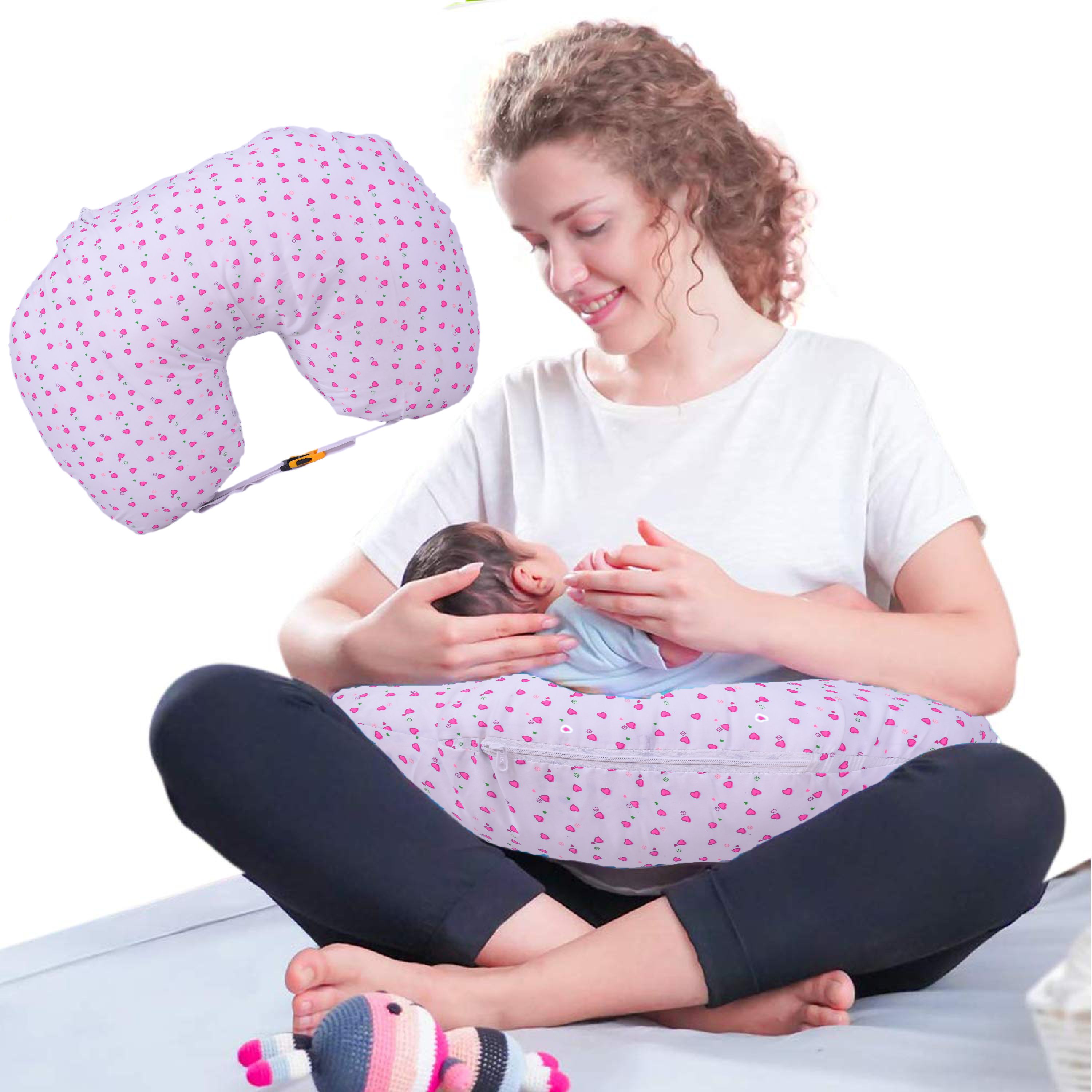 kid's charm Little Heart Portable 6 in 1 New Born Baby Feeding Pillow Breastfeeding Pillow-picture-22