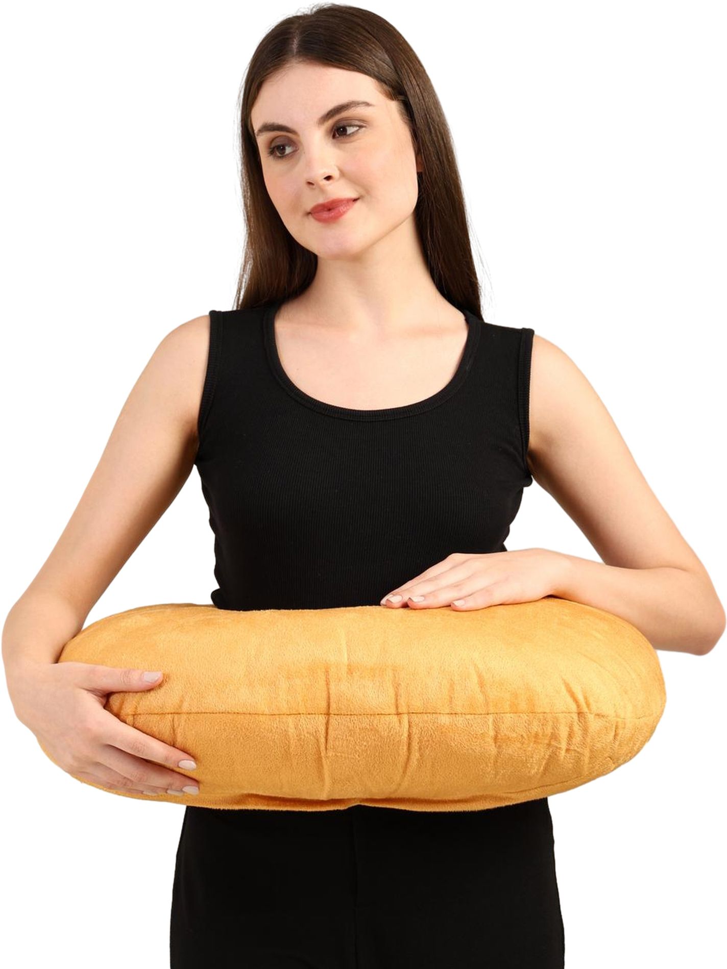 Nursing Pillow – Ergonomic Breastfeeding & Bottle Feeding Support Cushion | Gold Breastfeeding Pillow-image-8