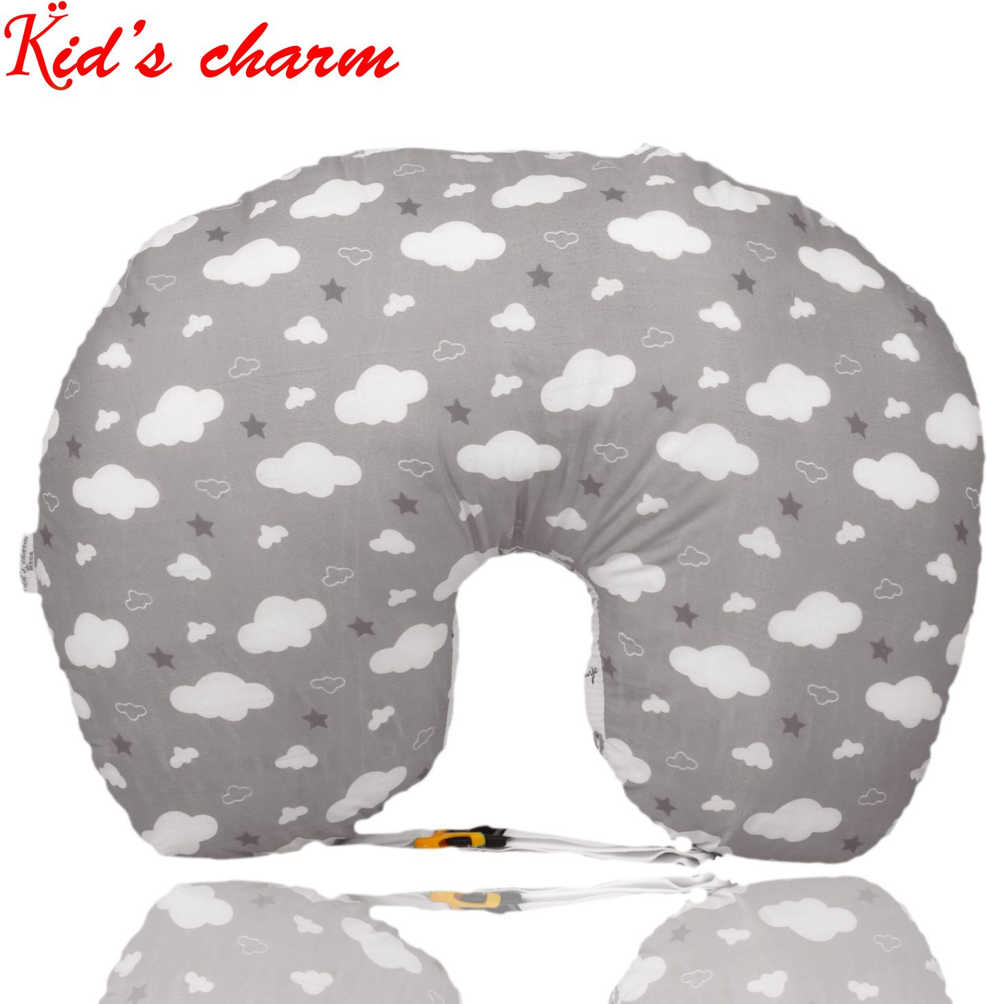 Cloud Portable 6 in 1 New Born Baby Feeding Pillow(Cloud-Grey) Breastfeeding Pillow-image-34