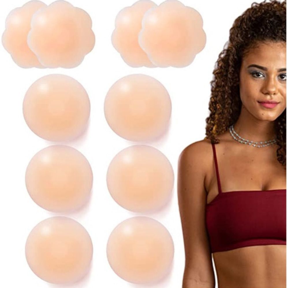 q9 Silicone-Women's Reusable Niple Cover - Silicone Niple Cover Bra Pad Reusable Breast Nipple Shield