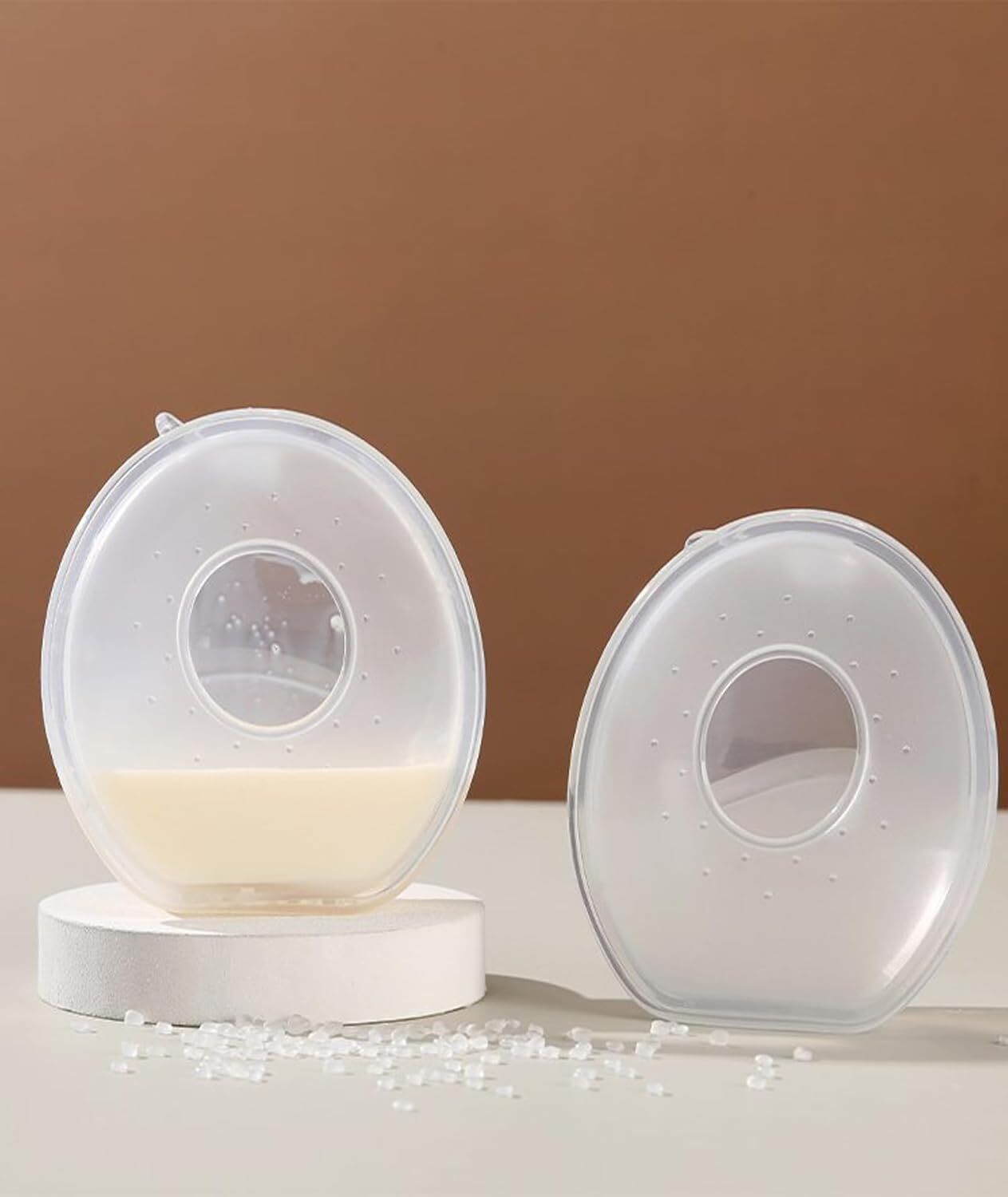 Silicone Milk Collector with Pour Outlet |Reusable Nipple Shells Leak Proof.14 - Manual-image-23