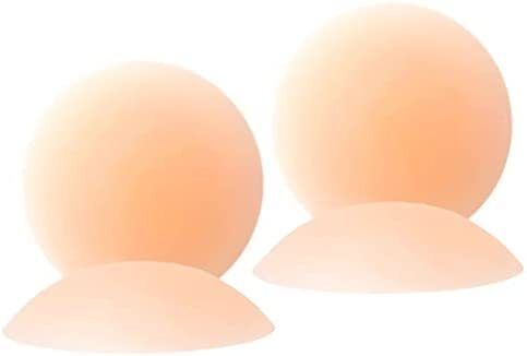Silicone Nipple Cover Bra Pad - Adhesive Reusable Nipple Pads(2 PAIR) Breast Nipple Shield