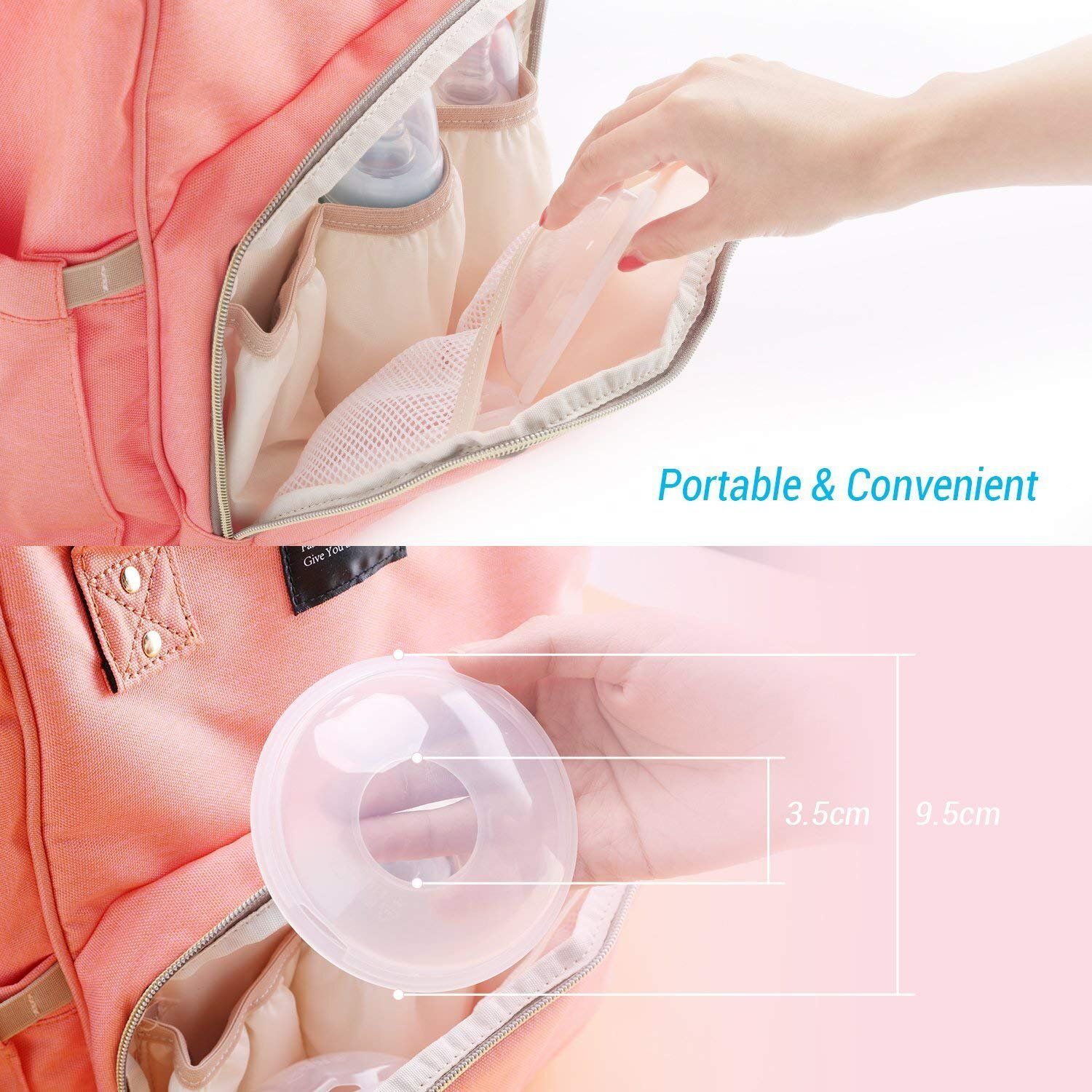 trinetrahub Portable Manual Breast Pump with Feeding Nipple | BPA-Free for Feeding Mother.16 - Manual-picture-12