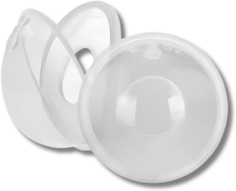 Breast Shell with 20mL Capacity - 2Pcs| Leak Proof & Reusable Milk Collector - Manual-image-2