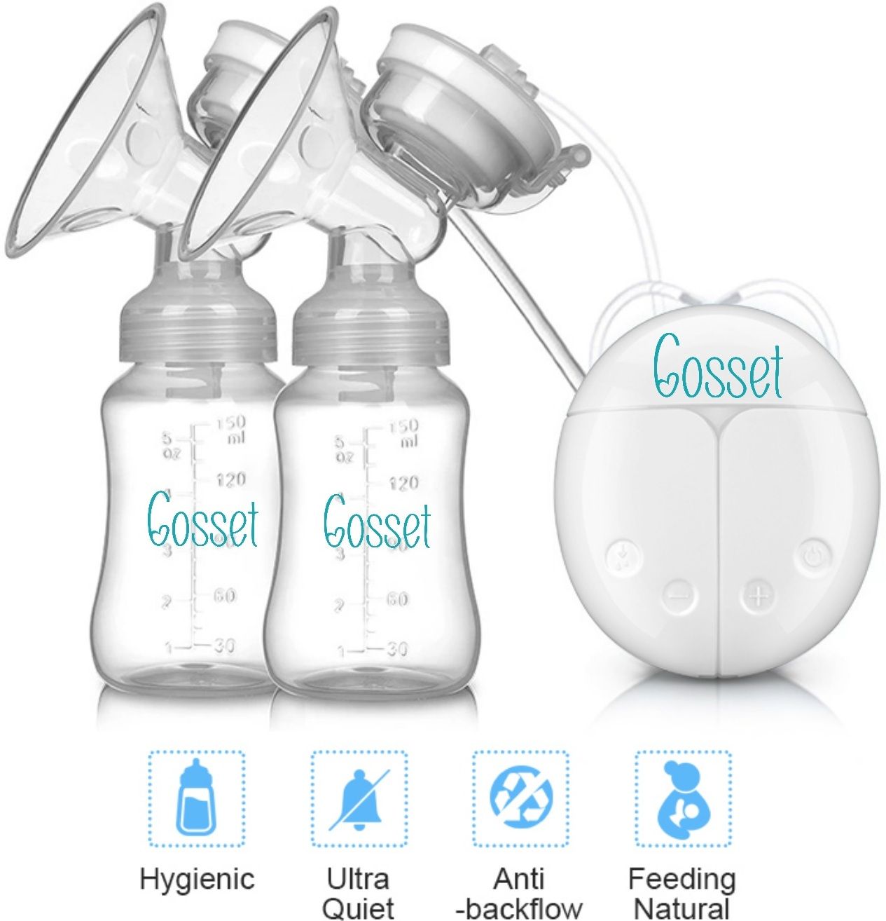 Double electric breast pump, BPA free - Electric-image-22