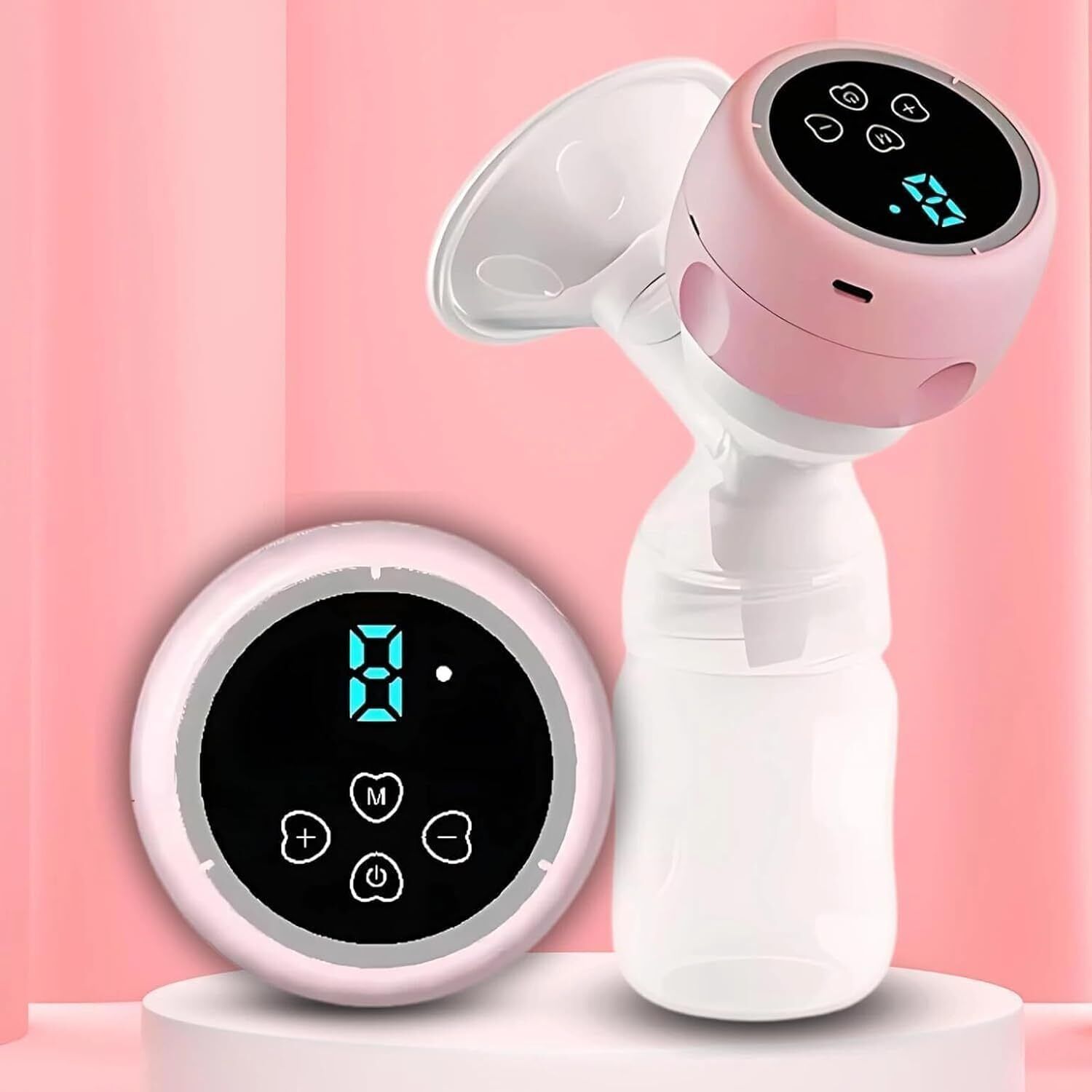 Rechargeable Breast Pump with LED Display & Multi-Level Suction - Electric-image-38