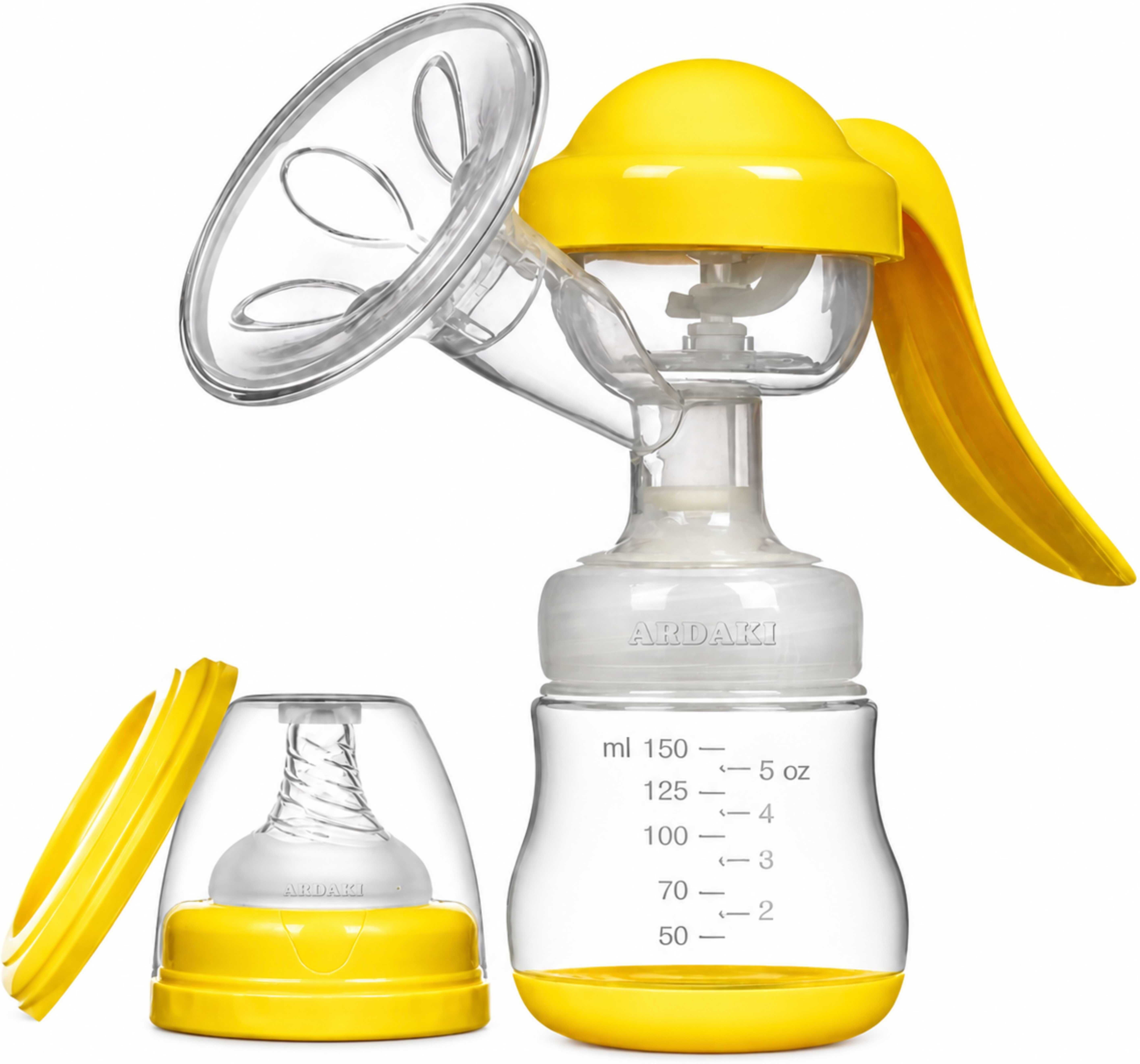 ardaki Manual Breast Pump, 3 Level Suction Adjustment milk manual feeding pump - Manual-picture-3