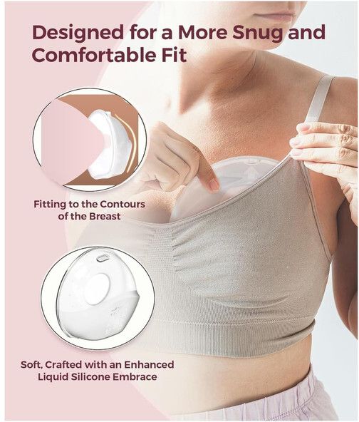 almighty 2PCS Breast Milk Collector, Breast Pads for Leaking Milk Breast, Leak-Proof.35 - Manual-picture-24