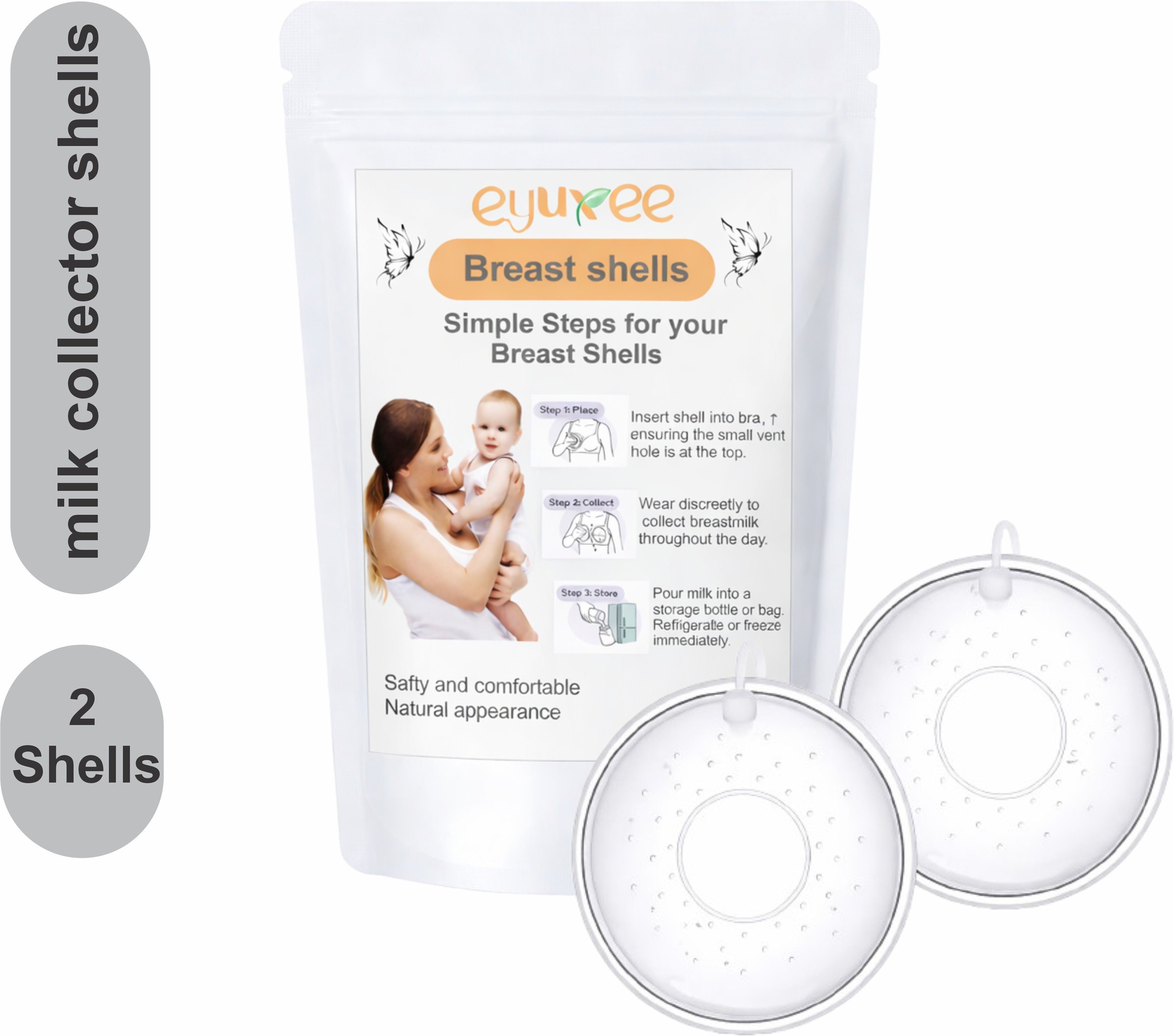 silicone breast milk collector leakproof bpa free nursing cups - Manual-image-45