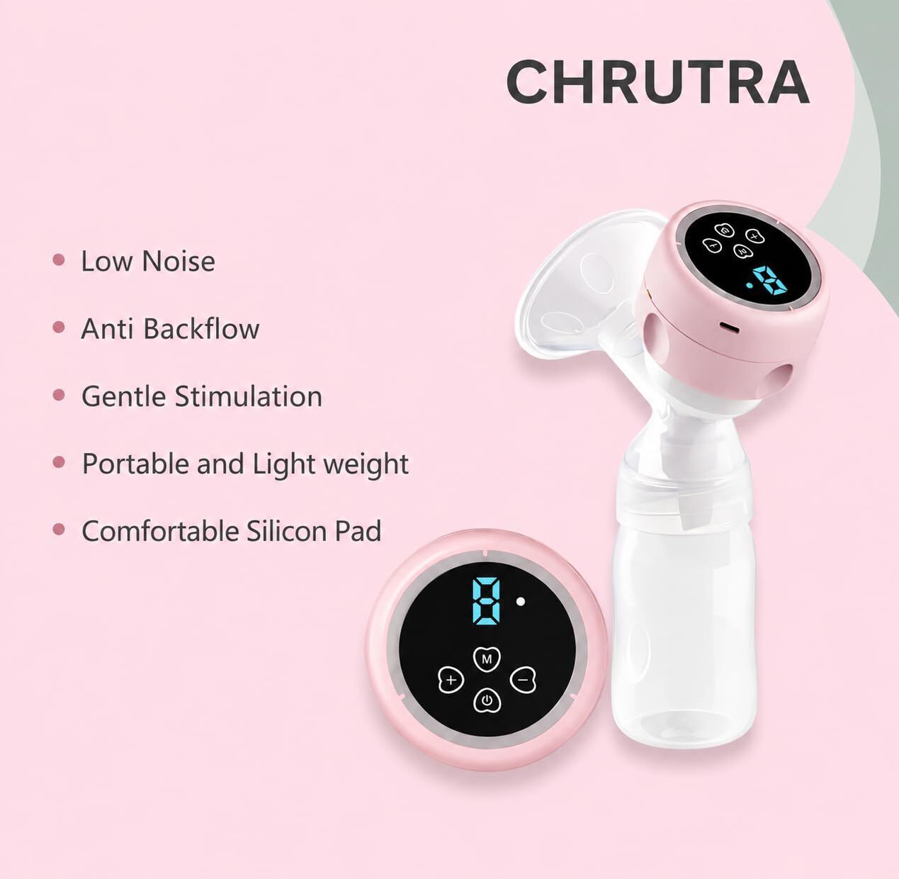 romj Breast Pump with 4 mode Pumping of Stimulation, suction for Feeding - Electric - Electric-picture-6