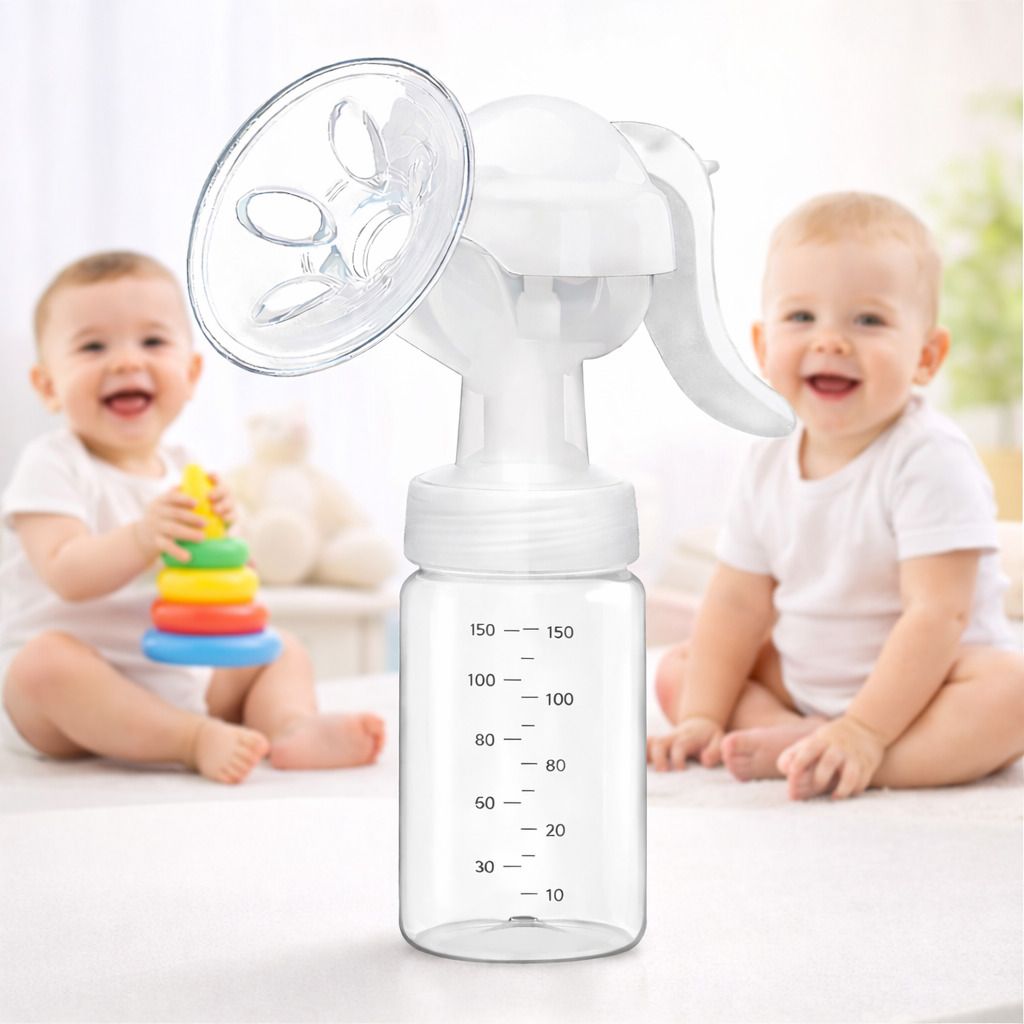 Manual BreastFeeding Pump for Mothers Lightweight & Portable - Manual